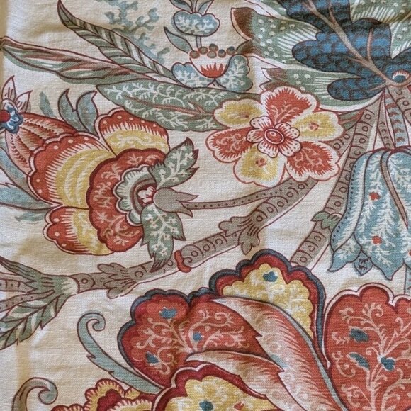 Pottery Barn Napkins Cotton Linen  Set Of 2 Paisley Floral Cloth Colorful 20x20 - Picture 1 of 9